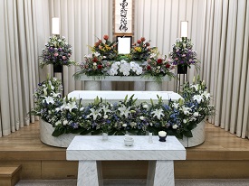 堺市斎場第3式場 家族葬にて