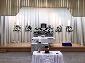 堺市立斎場第三式場で家族葬の実例