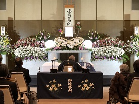 北斎場での葬儀・家族葬事例