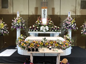 北斎場での葬儀・家族葬事例