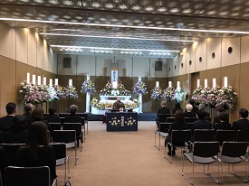 北斎場での葬儀・家族葬事例