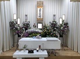 堺市立斎場での葬儀・家族葬事例