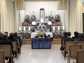 堺市立斎場での葬儀・家族葬事例