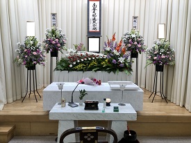 堺市立斎場での葬儀・家族葬事例