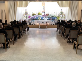 堺市立斎場での葬儀・家族葬事例