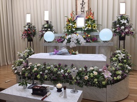 堺市立斎場での葬儀・家族葬事例