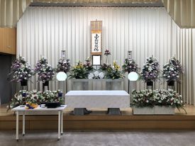 堺市立斎場での葬儀・家族葬事例
